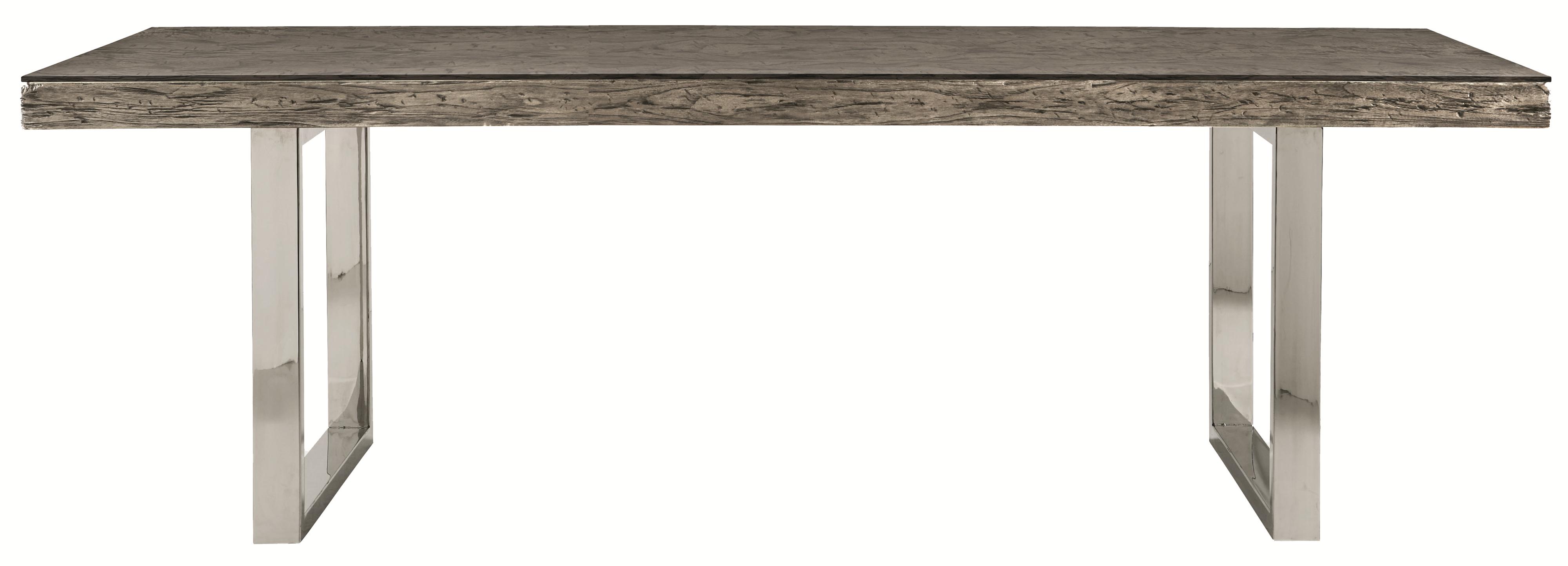 Bernhardt Henley Rustic Modern Dining Table 84" Belfort Furniture Dining Room Table